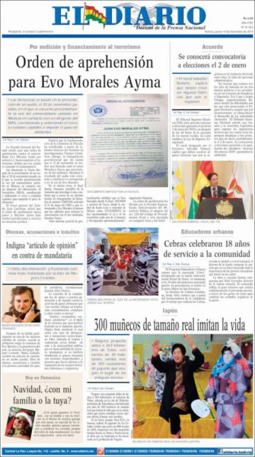 El Diario, La Paz.
