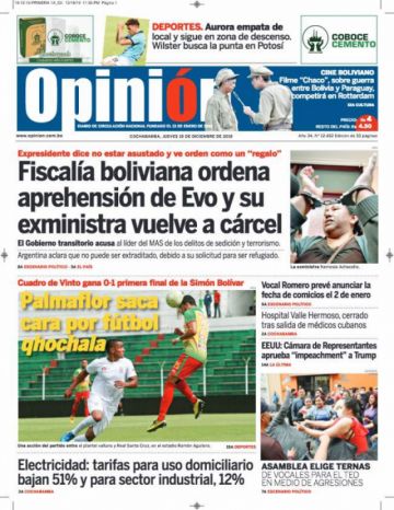 Opinión, Cochabamba.
