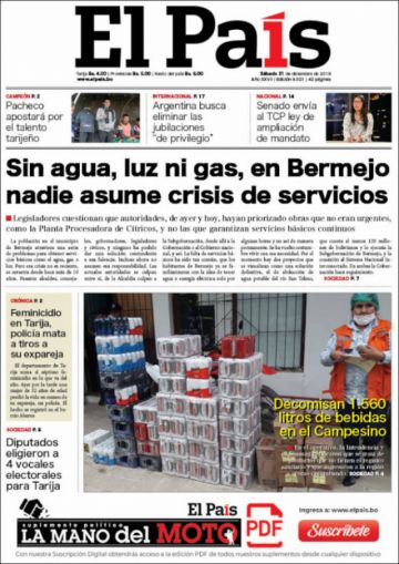 El País, Tarija.