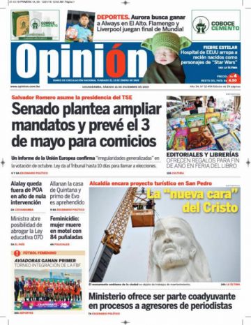 Opinión, Cochabamba.