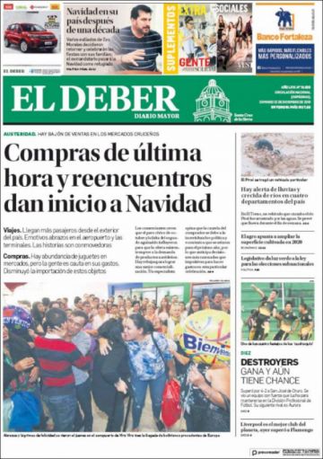El Deber, Santa Cruz.