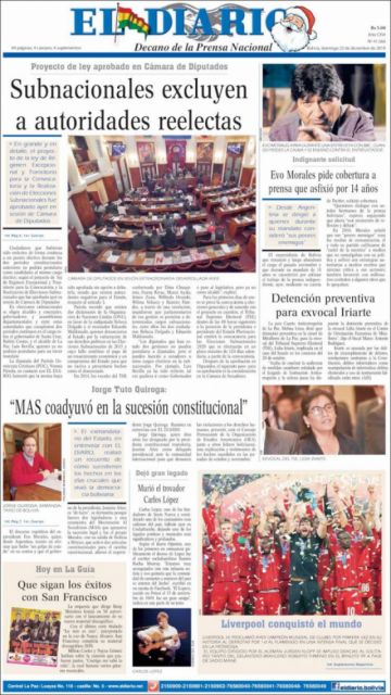 El Diario, La Paz.
