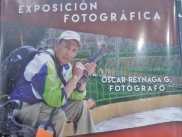 El fotógrafo Oscar Reynaga.