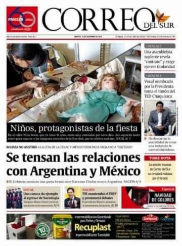 Correo del Sur, Sucre.