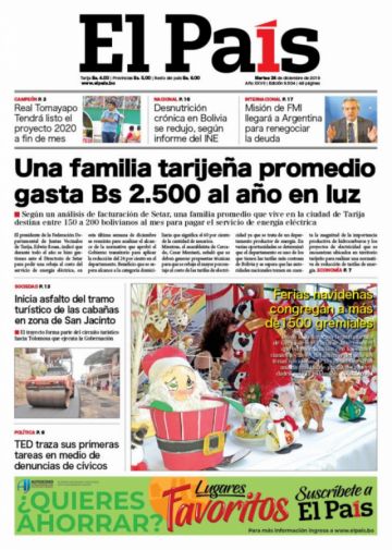 El País, Tarija.
