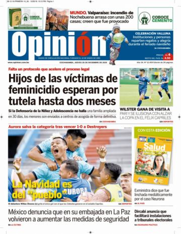 Opinión, Cochabamba.
