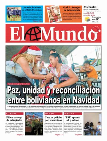 El Mundo, Santa Cruz.