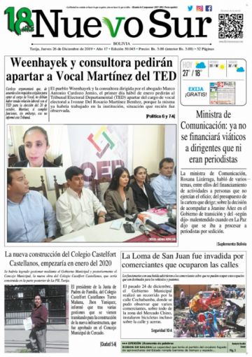 Nuevo Sur, Tarija.