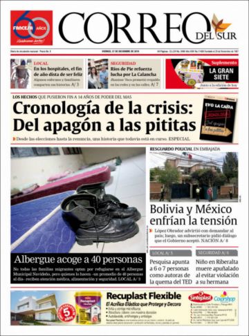 Correo del Sur, Sucre.