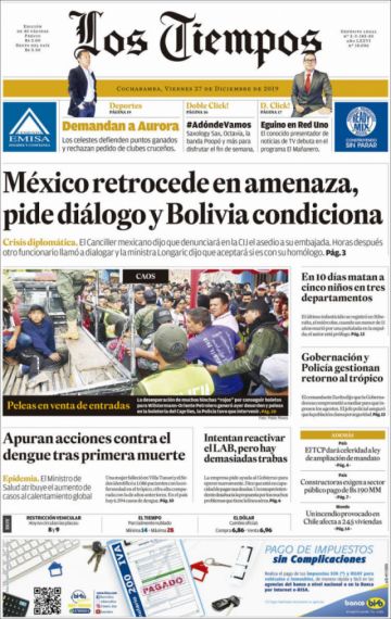 Los Tiempos, Cochabamba.