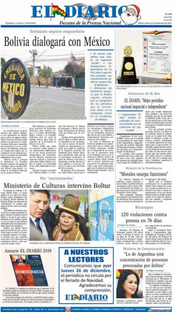 El Diario, La Paz.