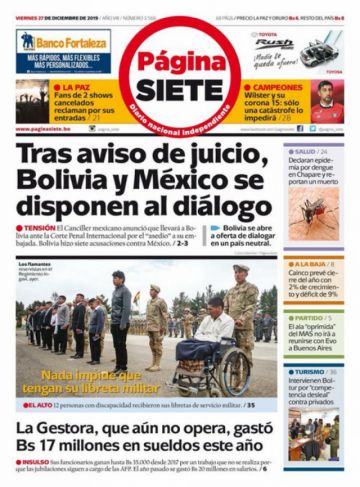 Página Siete, La Paz.
