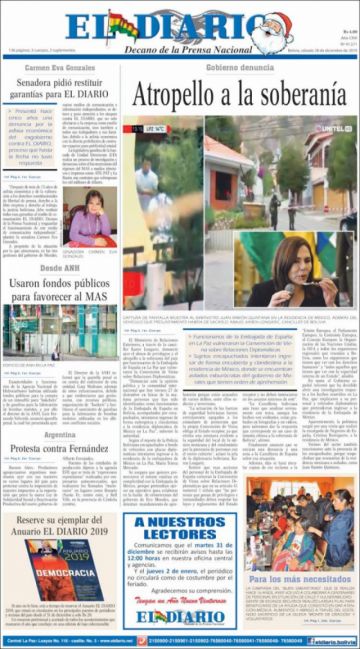 El Diario, La Paz.