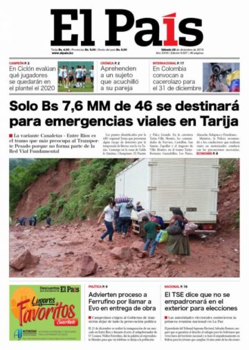 El País, Tarija.