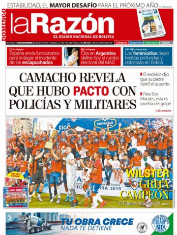 La Razón, La Paz.