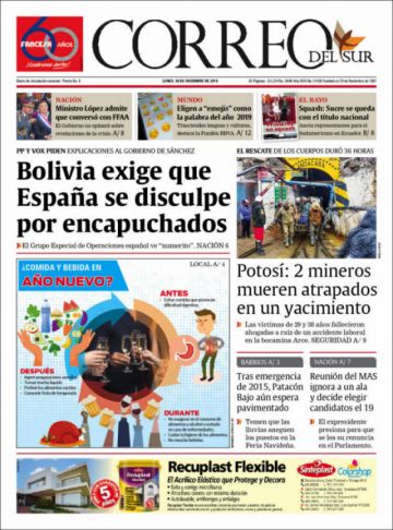 Correo del Sur, Sucre.