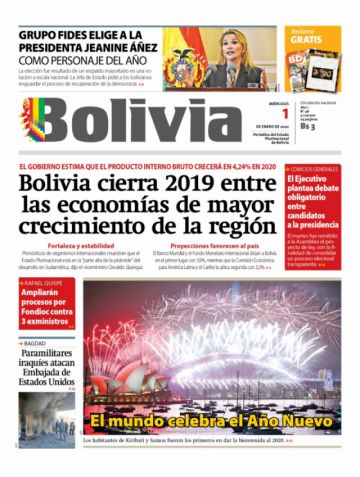 Bolivia, diario oficialista.