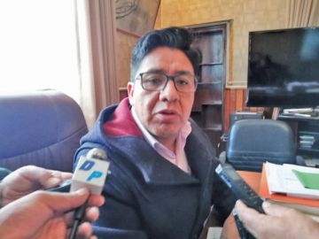 Luis Alberto López en declaraciones a la prensa.