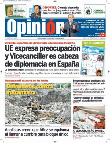 Opinión, Cochabamba.