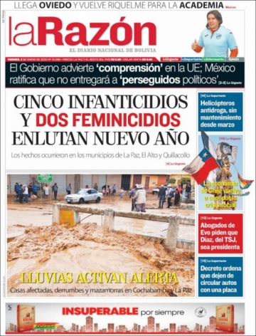 La Razón, La Paz.