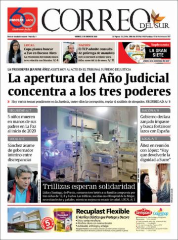 Correo del Sur, Sucre.
