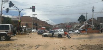 La tormenta provocó alerta.