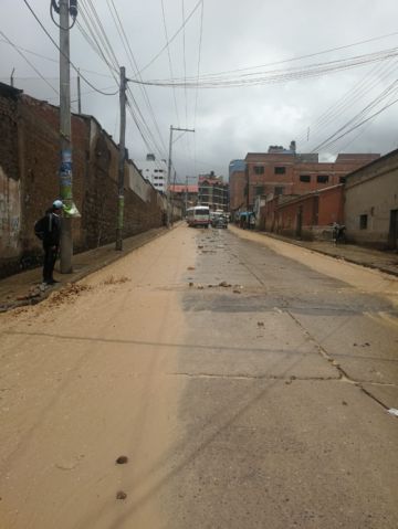 La tormenta provocó alerta.