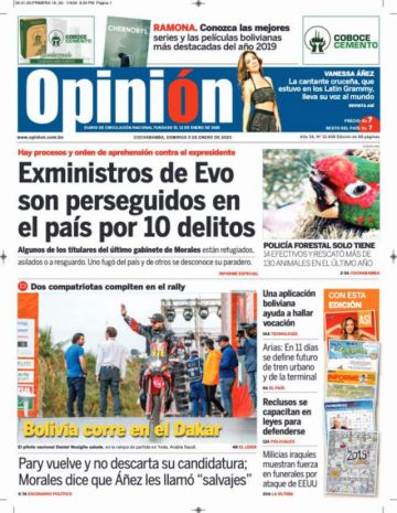 Opinión, Cochabamba.