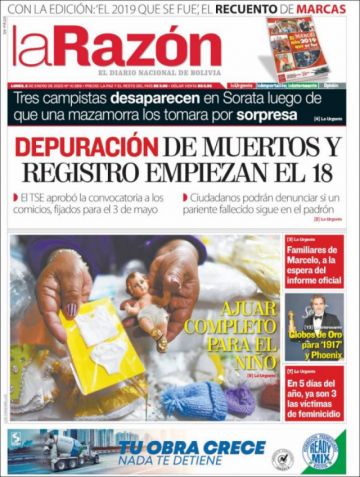 La Razón, La Paz.