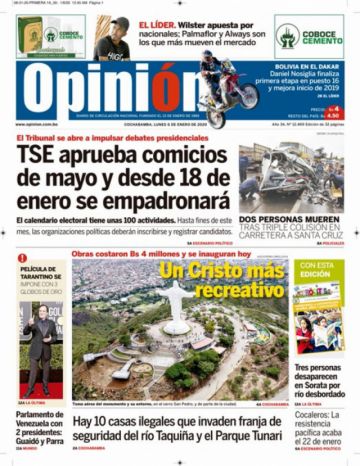 Opinión, Cochabamba.