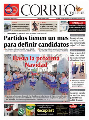 Correo del Sur, Sucre.