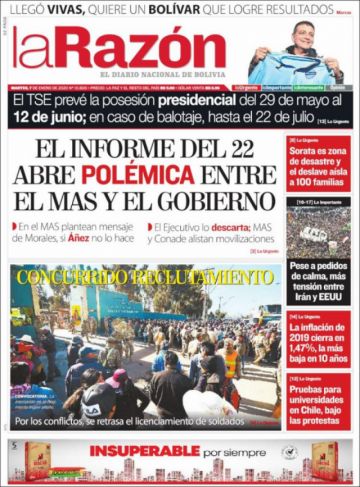 La Razón, La Paz.