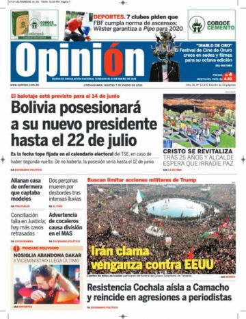Opinión, Cochabamba.