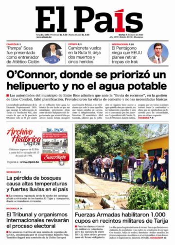El País, Tarija.