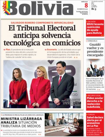 Bolivia, diario oficialista.