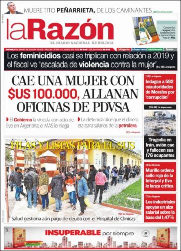 La Razón, La Paz.