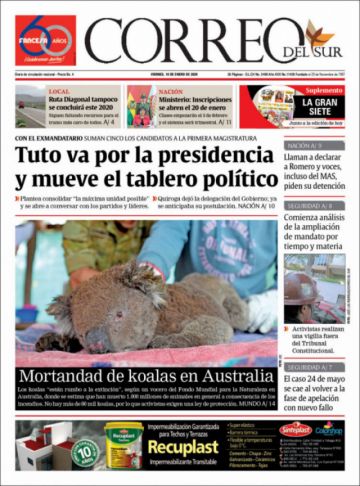 Correo del Sur, Sucre.