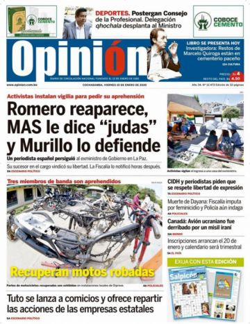 Opinión, Cochabamba.