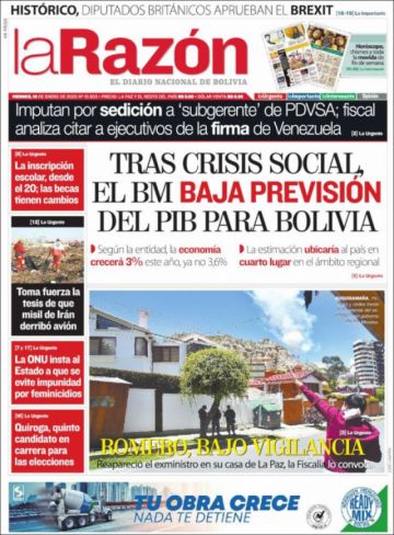 La Razón, La Paz.