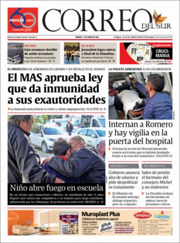Correo del Sur, Sucre.