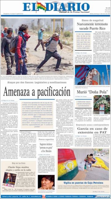 El Diario, La Paz.