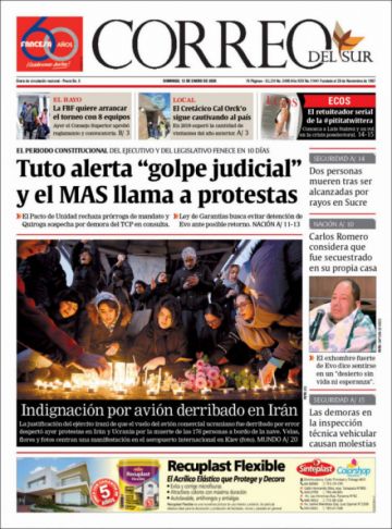 Correo del Sur, Sucre.