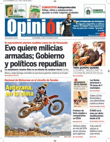 Opinión, Cochabamba.