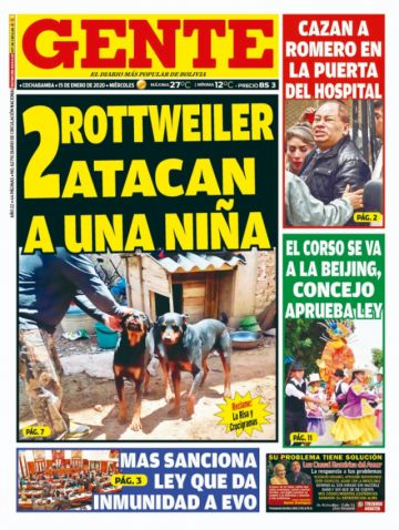 Gente, Cochabamba.