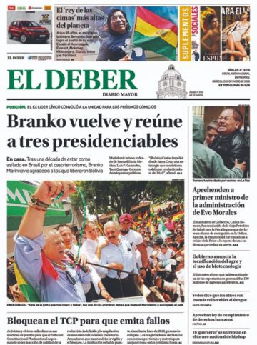 El Deber, Santa Cruz.