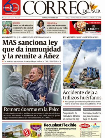 Correo del Sur, Sucre.