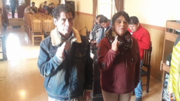 Carlos Carmona y Olga Vilacahua.