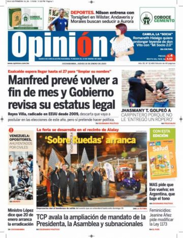 Opinión, Cochabamba.