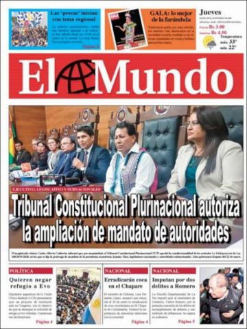 El Mundo, Santa Cruz.