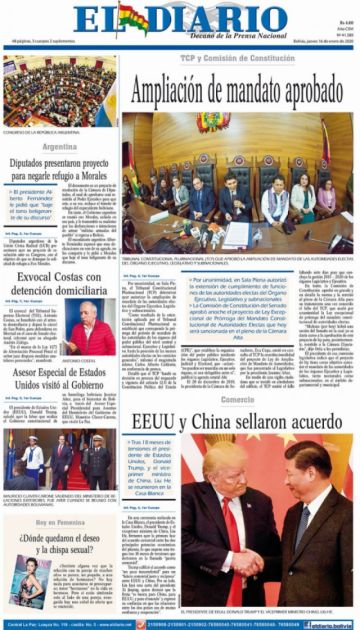 El Diario, La Paz.